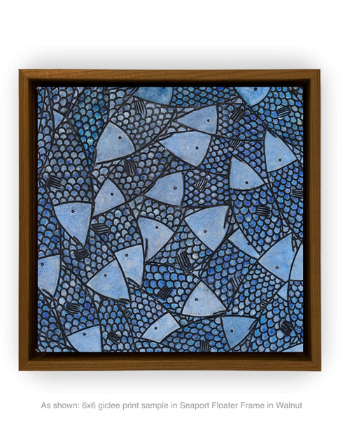 Fish Stick Sardines | Framed Giclee Print on Canvas